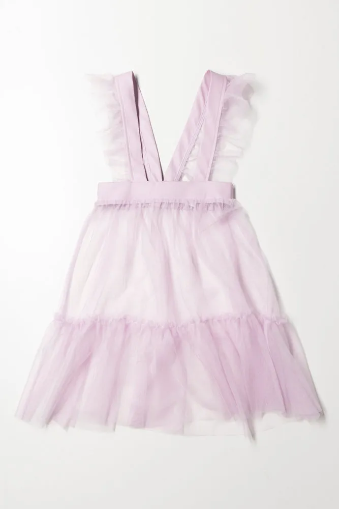 Mesh Dress Set Lilac