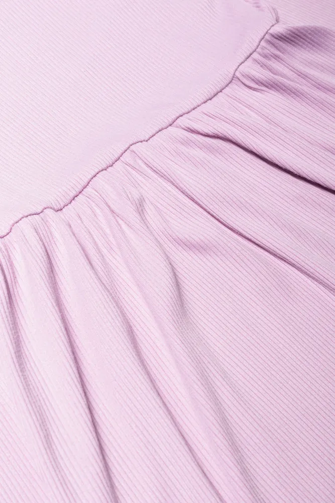 Mesh Dress Set Lilac