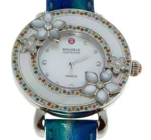 Michele Cloette Fleur Colored Stones Flower Watch