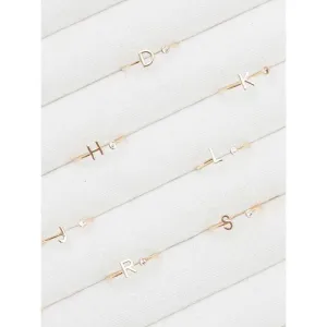 Michelle McDowell Luxe Collection Initial Ring