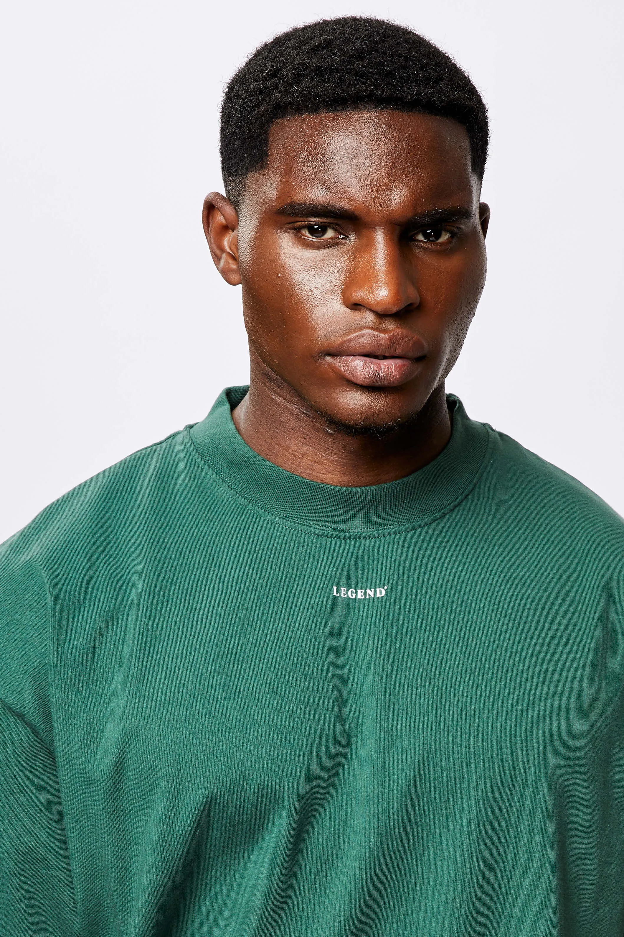 MICRO LOGO OVERSIZED T-SHIRT - TREKKING GREEN
