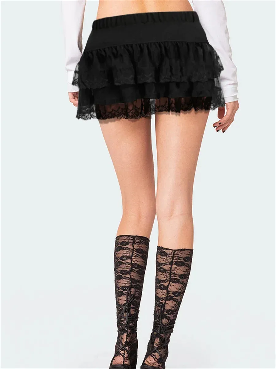 Mid-Waisted Mini Skirts