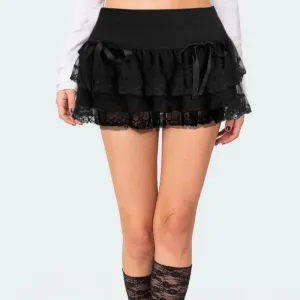 Mid-Waisted Mini Skirts