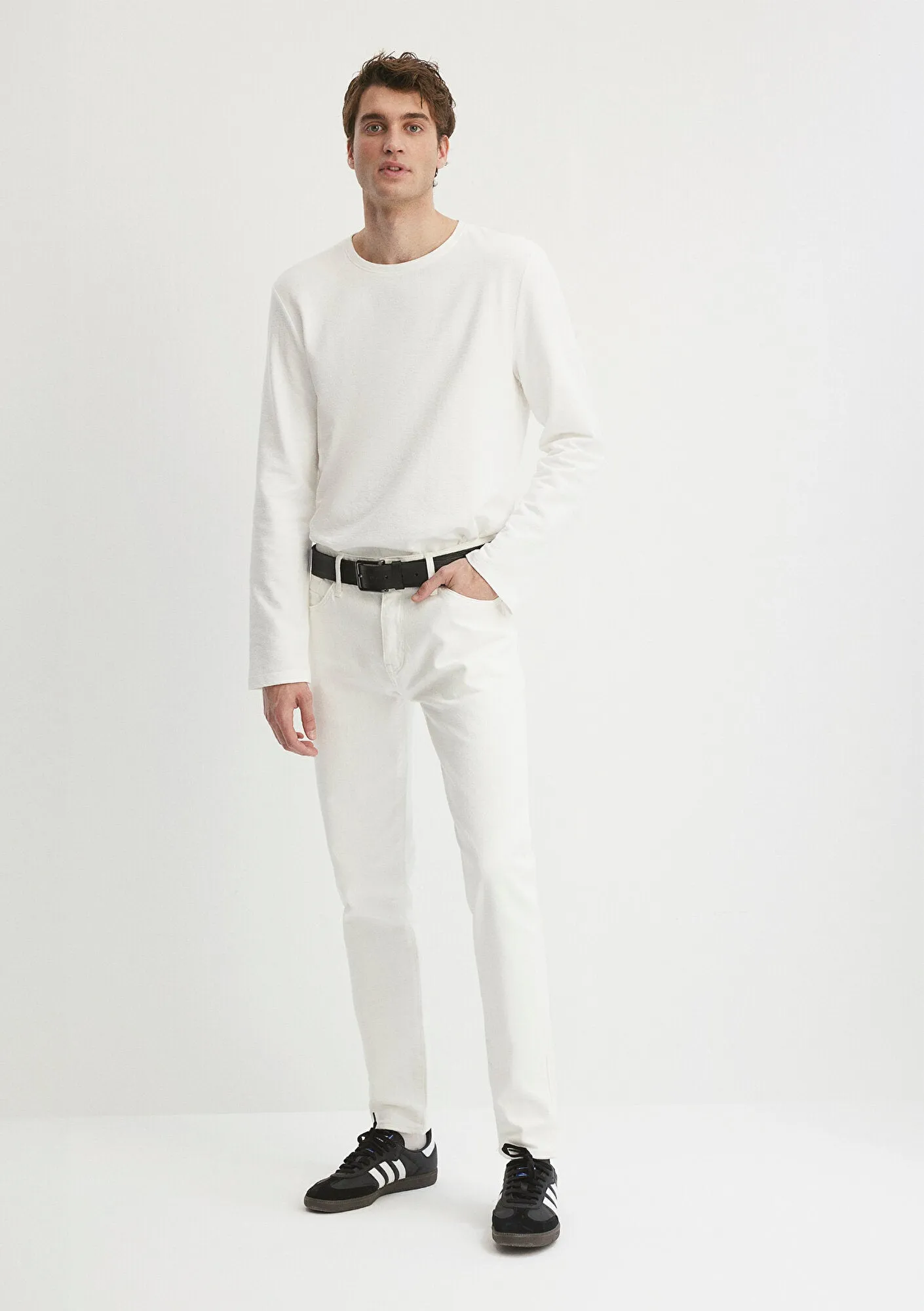 Milan White Comfort Street Jean Pants