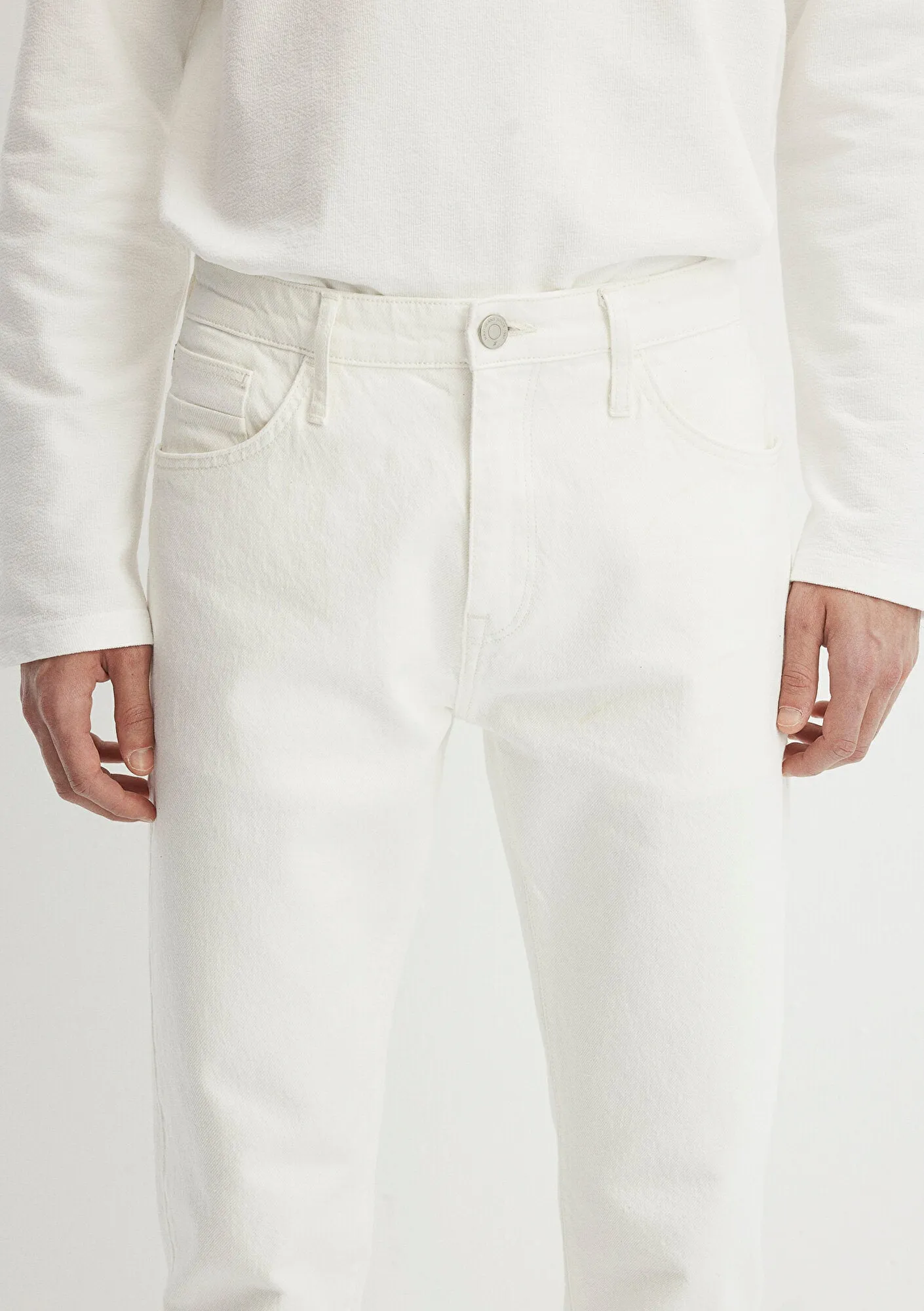 Milan White Comfort Street Jean Pants