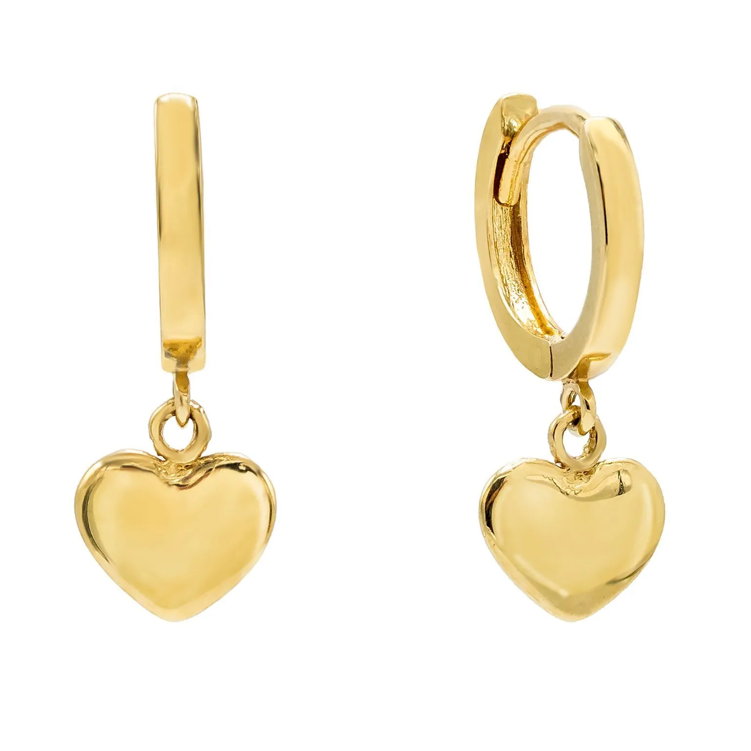 Mini Heart Huggie Earring 14K