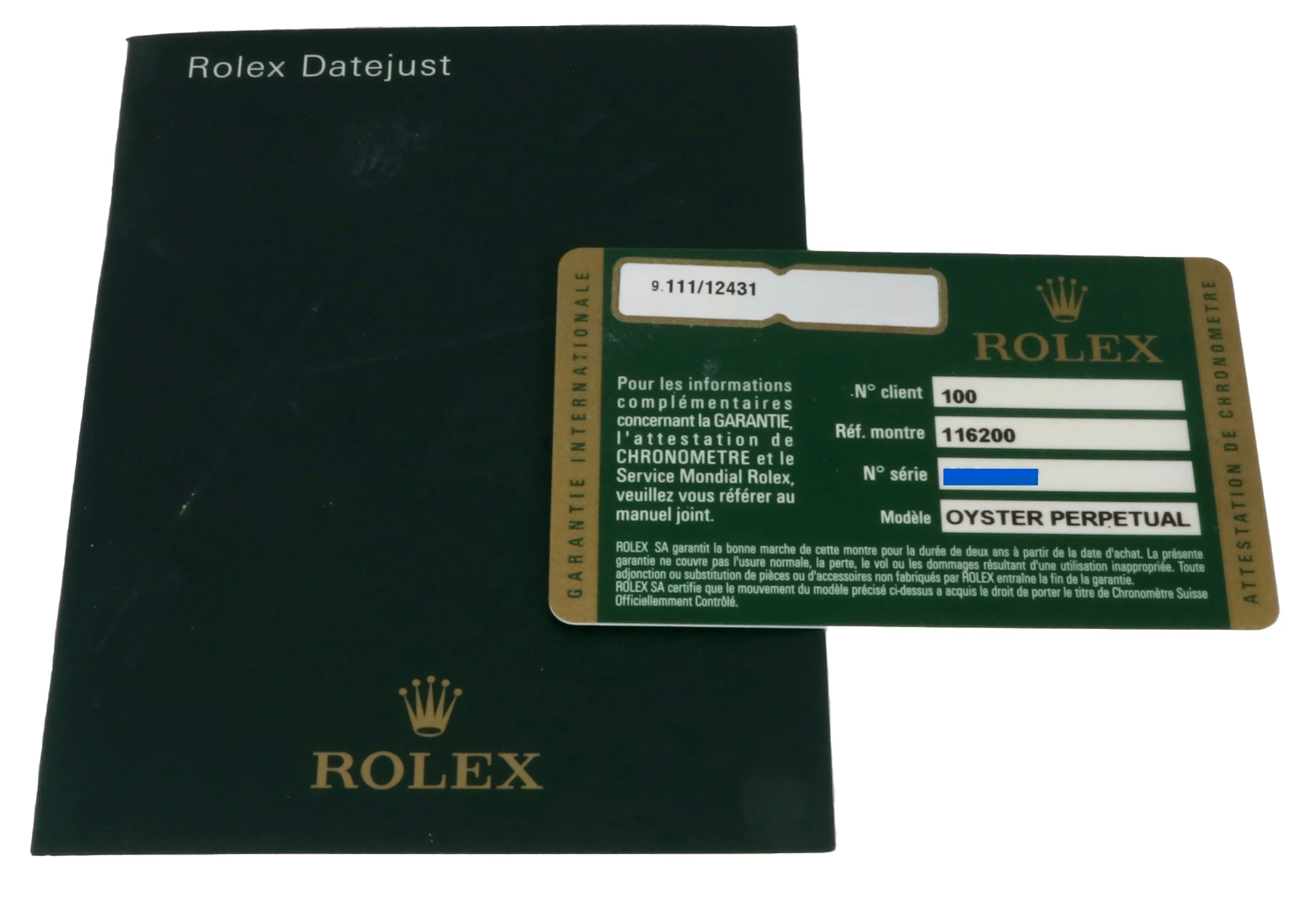 MINT 2009 Rolex DateJust Blue Stainless Steel 36mm Oyster Watch 116200 B P