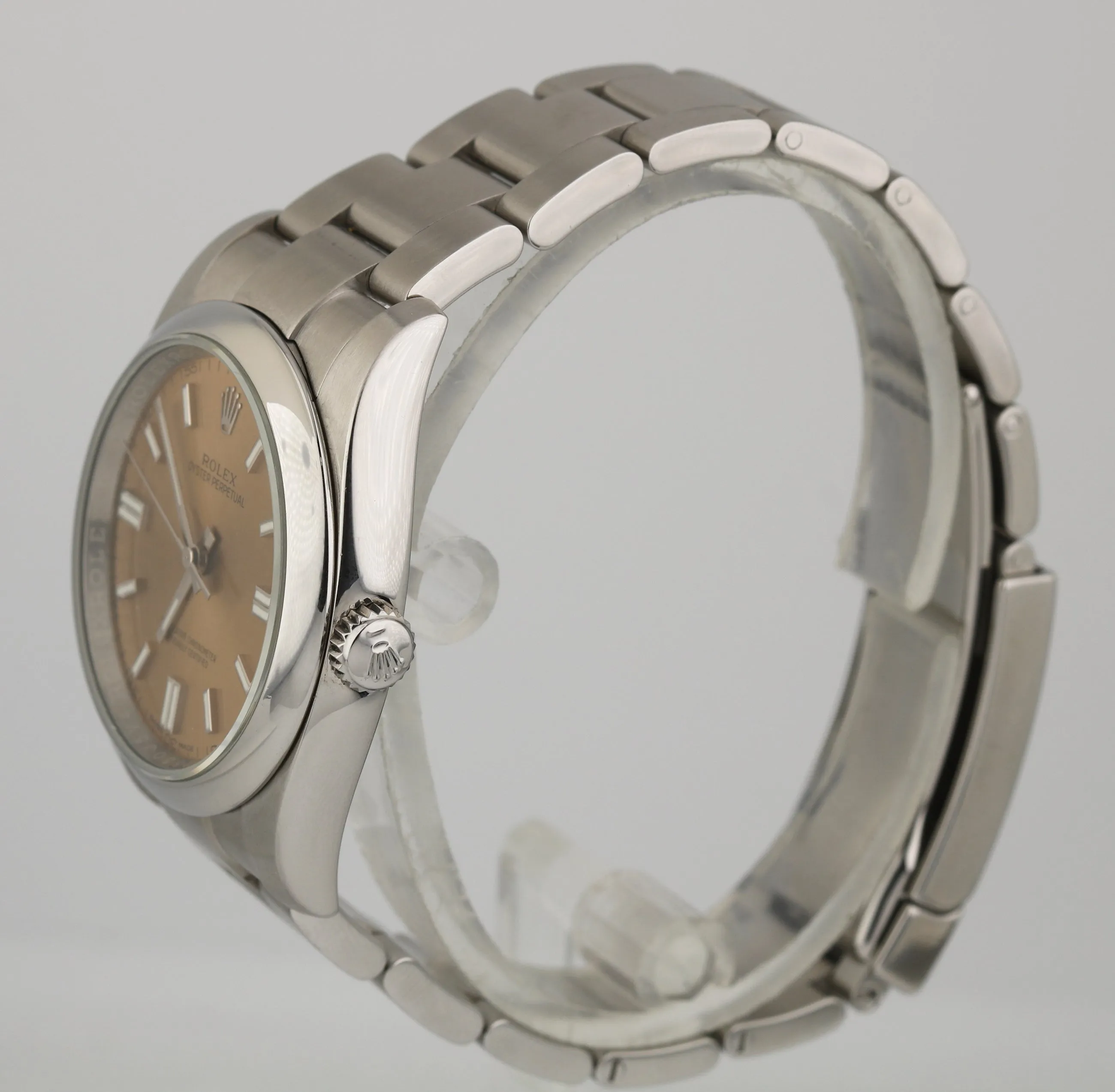 MINT Rolex Oyster Perpetual 36mm WHITE GRAPE Stainless Steel Watch 116000