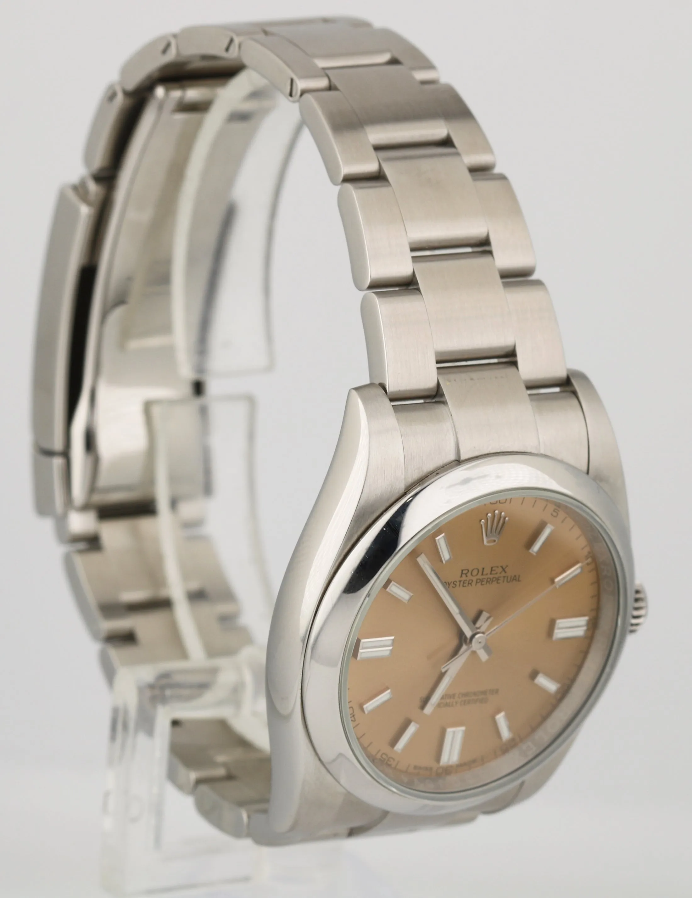 MINT Rolex Oyster Perpetual 36mm WHITE GRAPE Stainless Steel Watch 116000