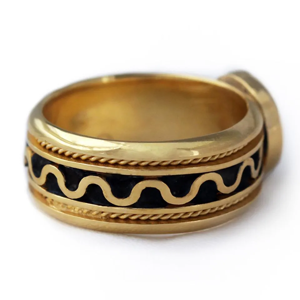 Misti- black stone engagement rings