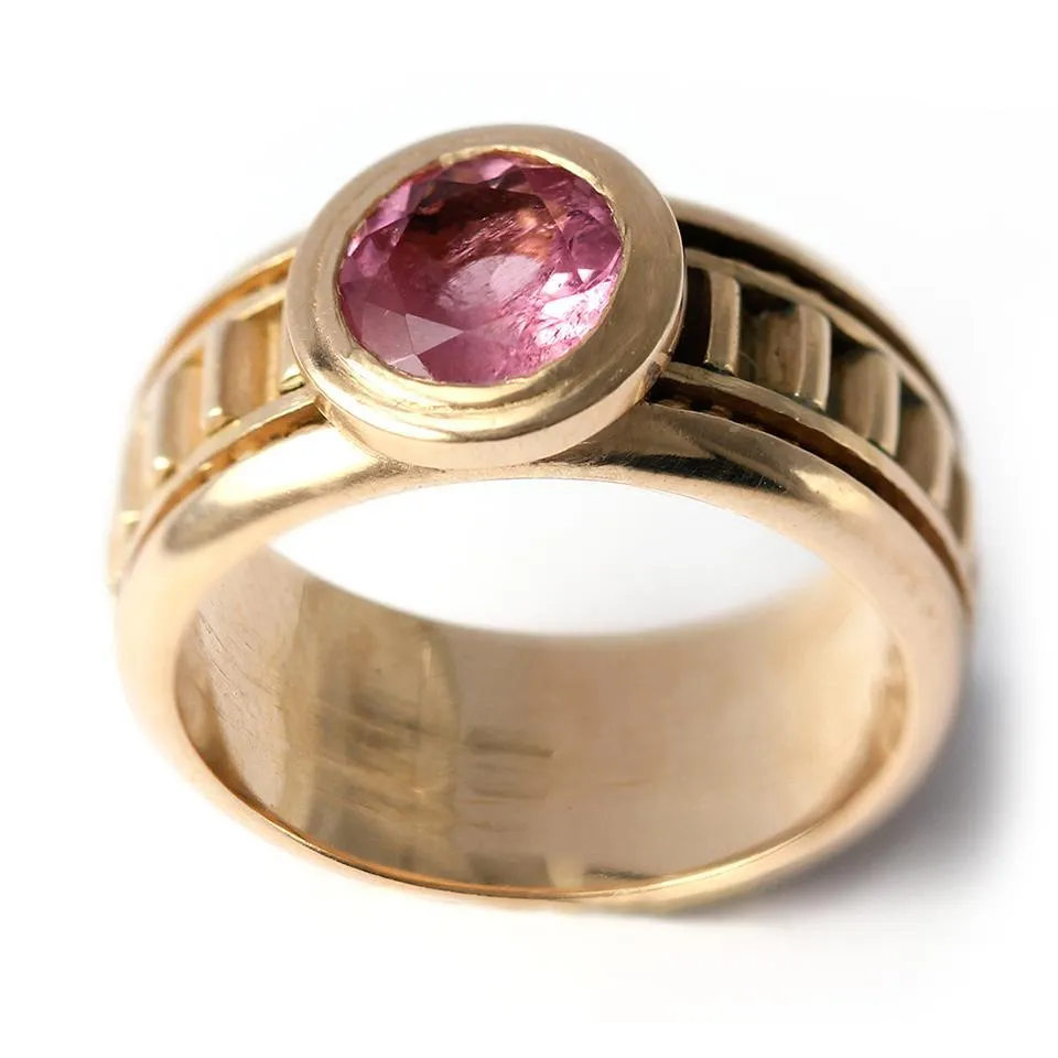 Misti- promise ring engagement ring all pink