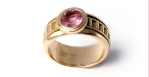 Misti- promise ring engagement ring all pink
