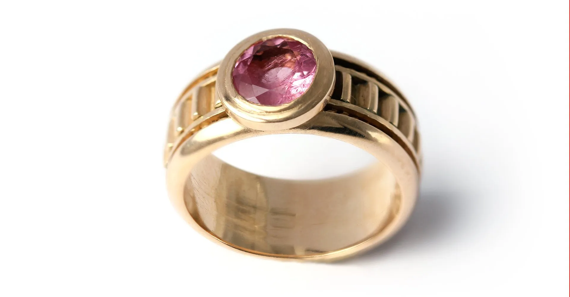 Misti- promise ring engagement ring all pink
