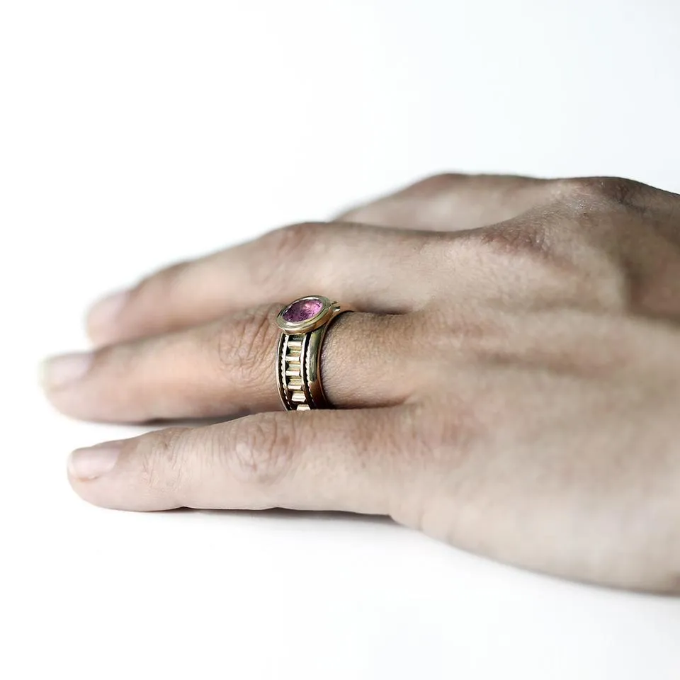 Misti- promise ring engagement ring all pink