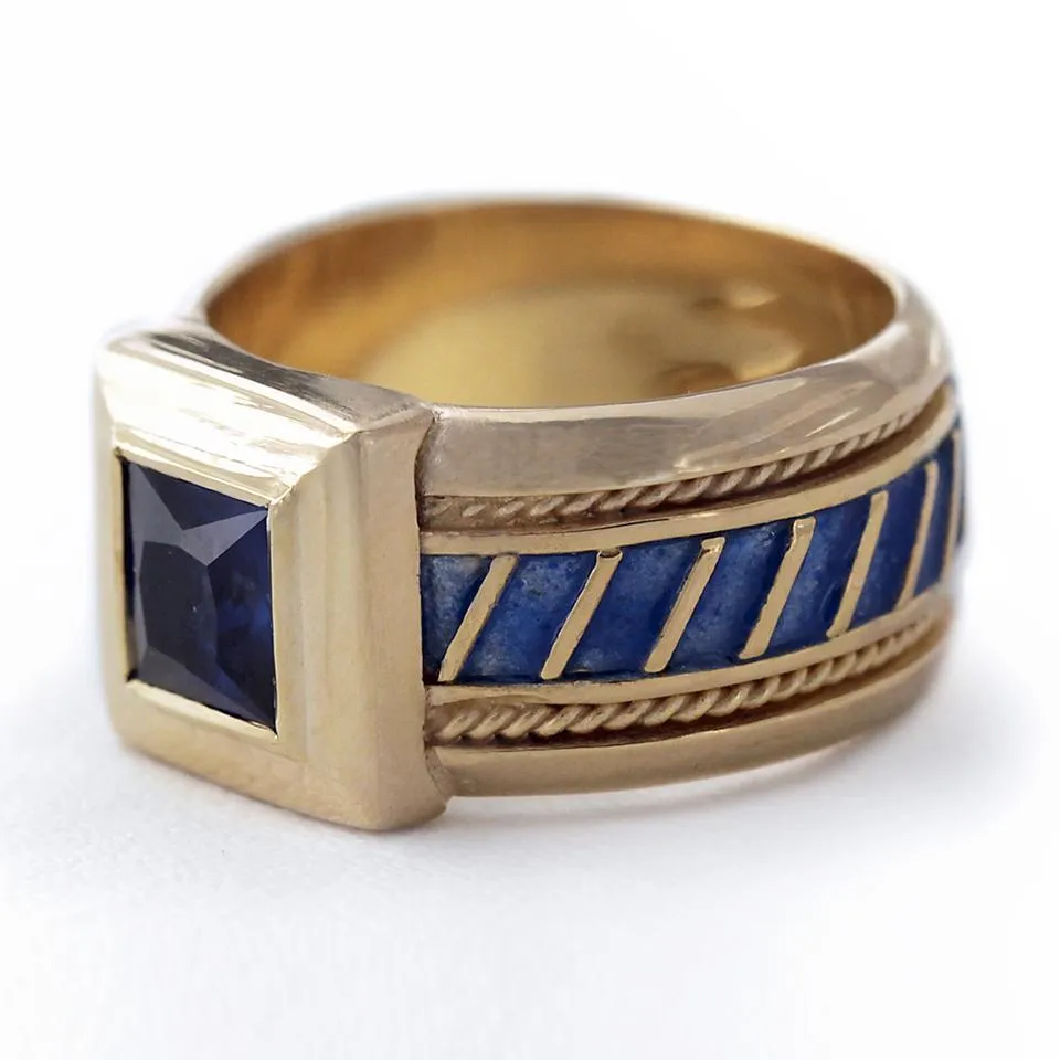 Misti- royal blue his her promise rings