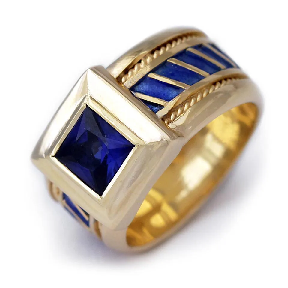 Misti- royal blue his her promise rings