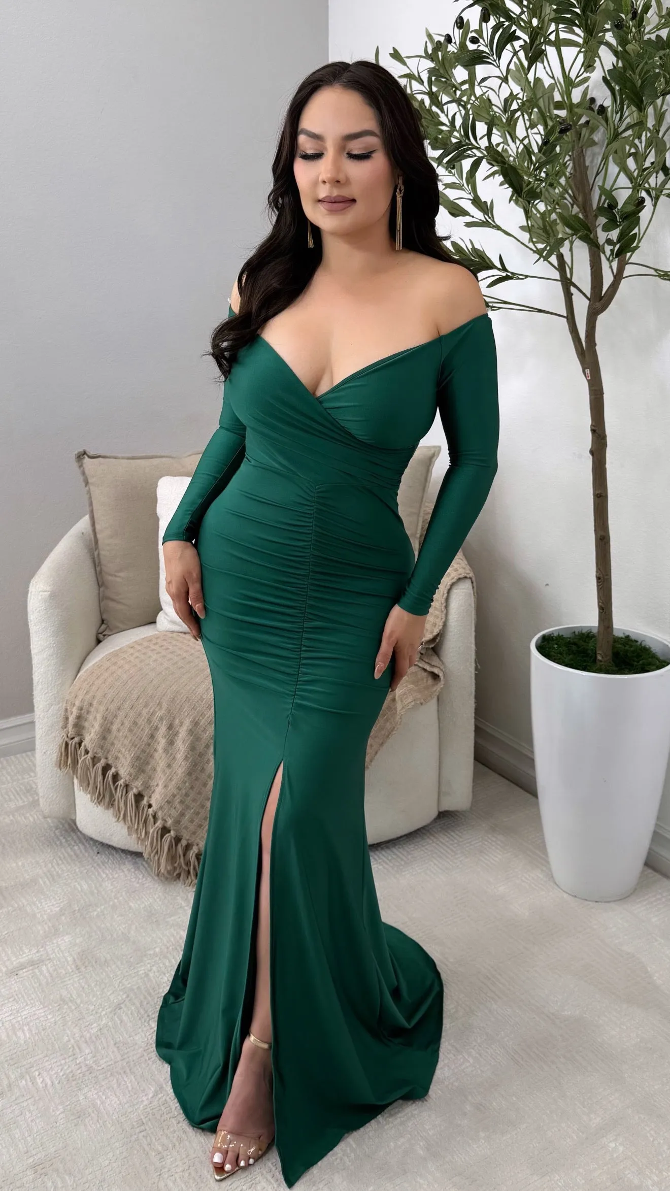 MONTECARLO EMERALD DRESS