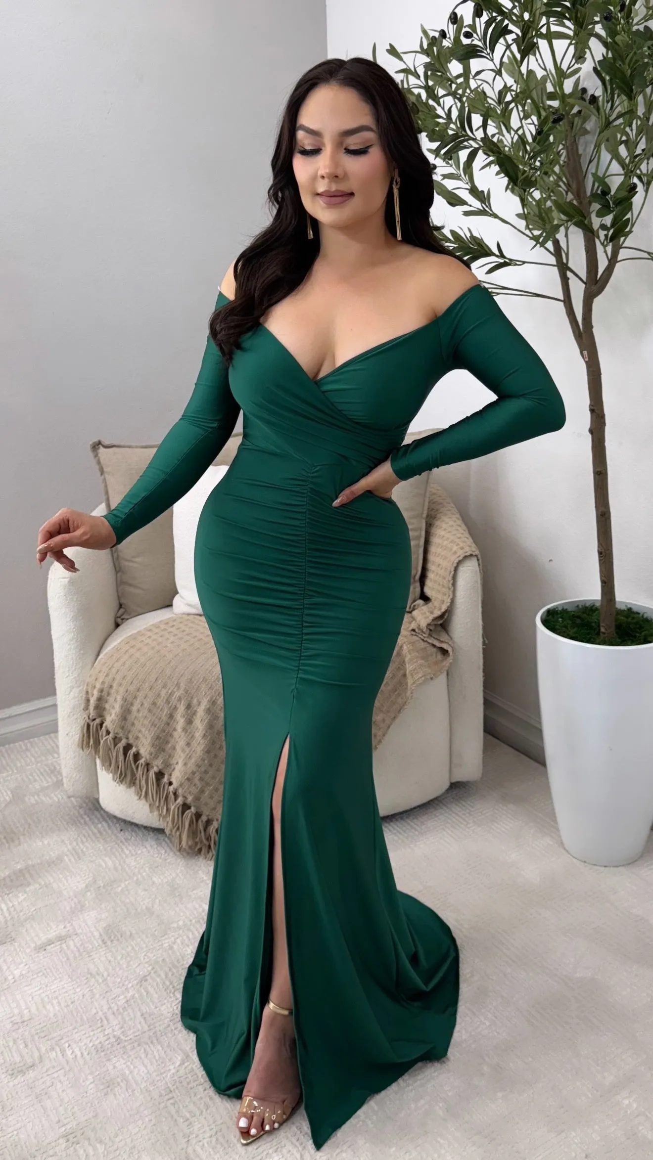 MONTECARLO EMERALD DRESS