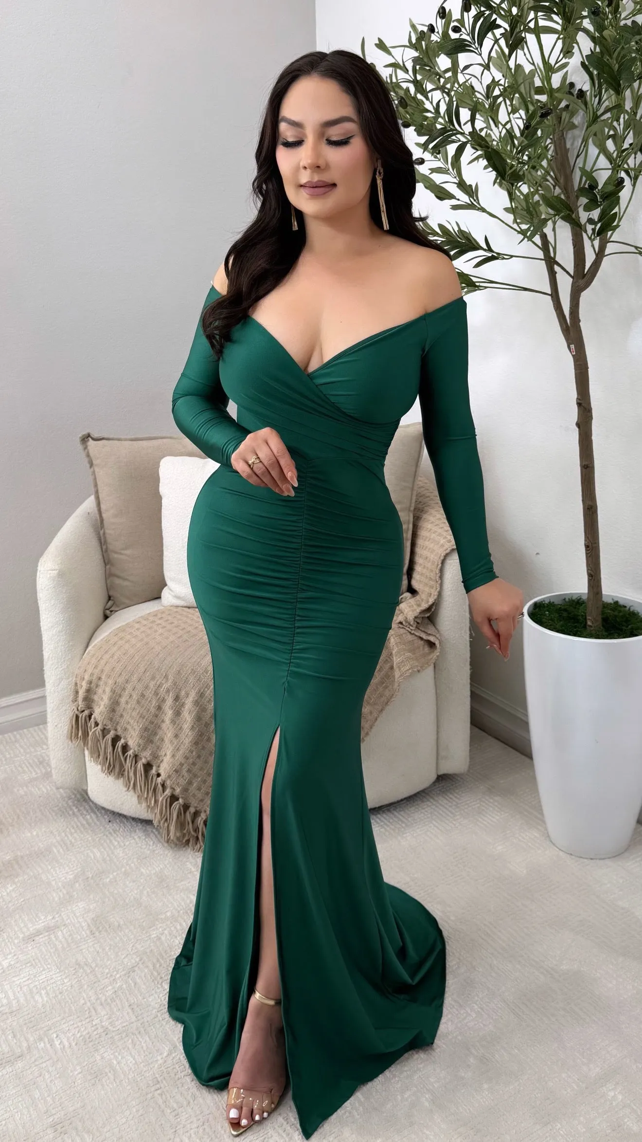 MONTECARLO EMERALD DRESS