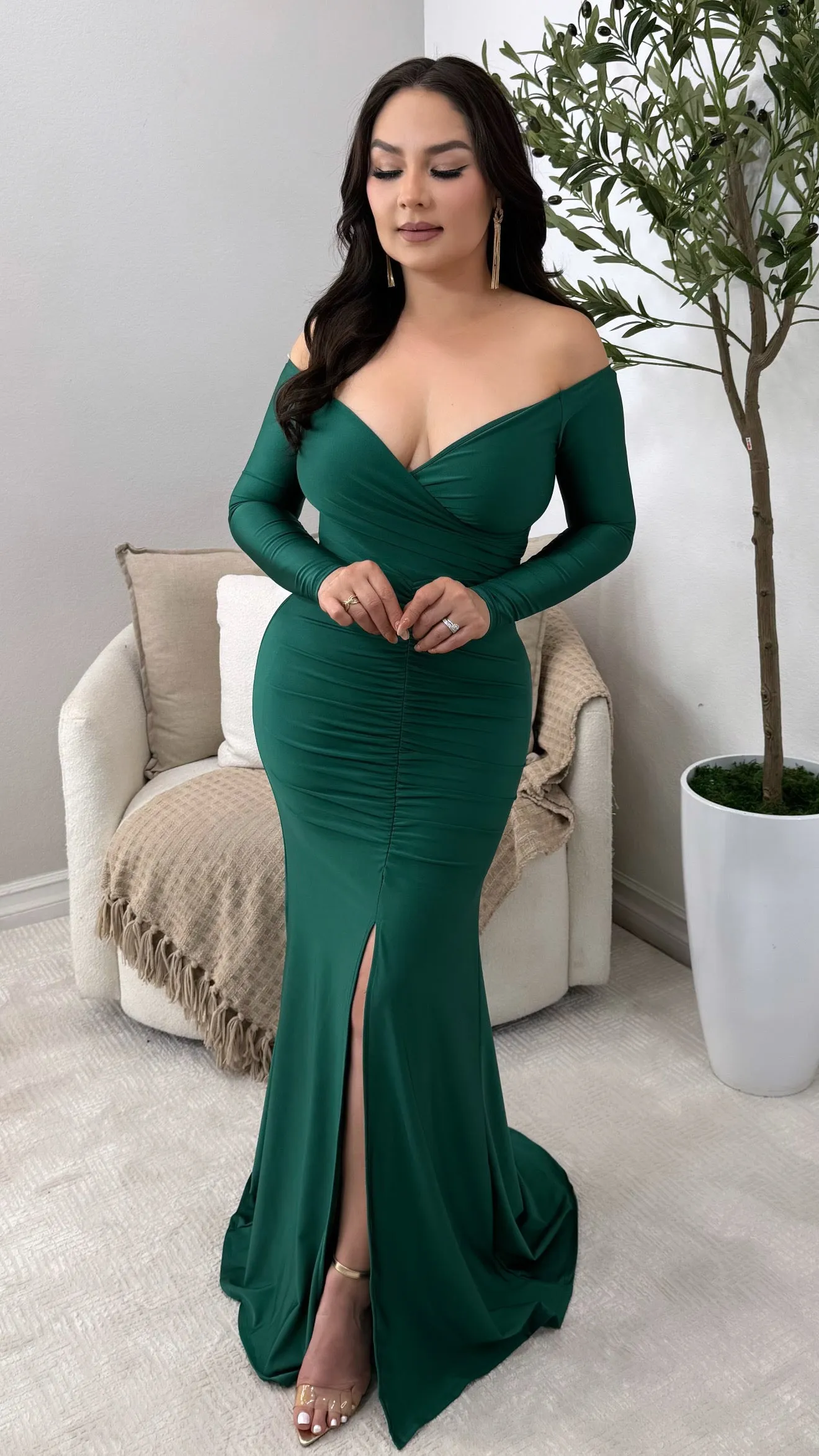 MONTECARLO EMERALD DRESS