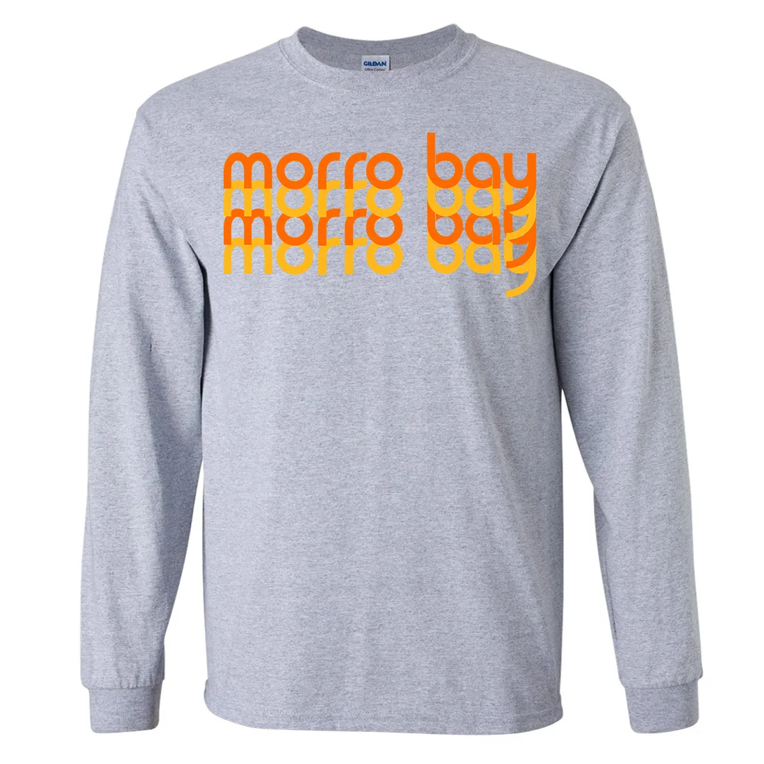 Morro Bay Sunset Stack Long Sleeve Shirt