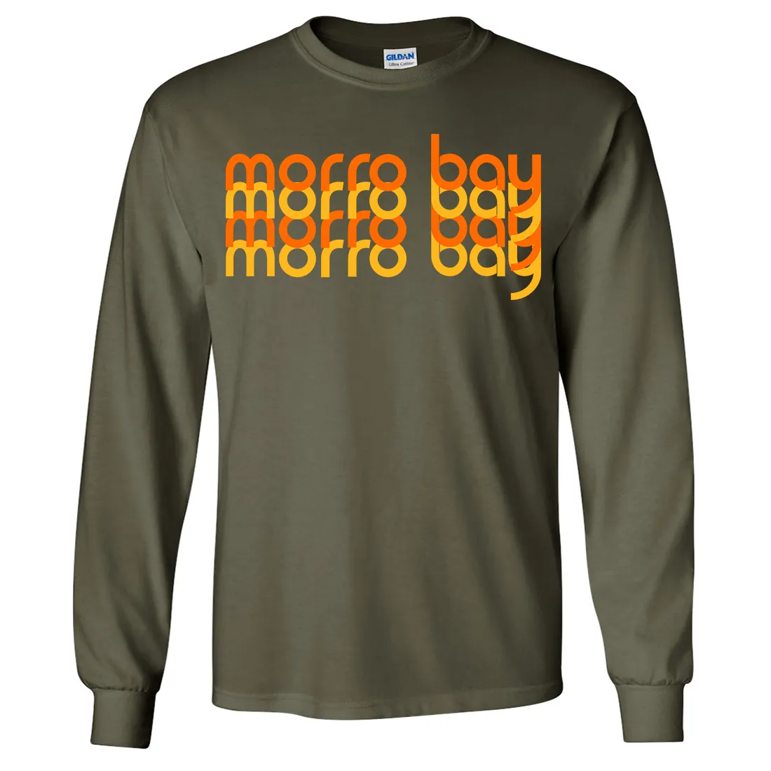 Morro Bay Sunset Stack Long Sleeve Shirt