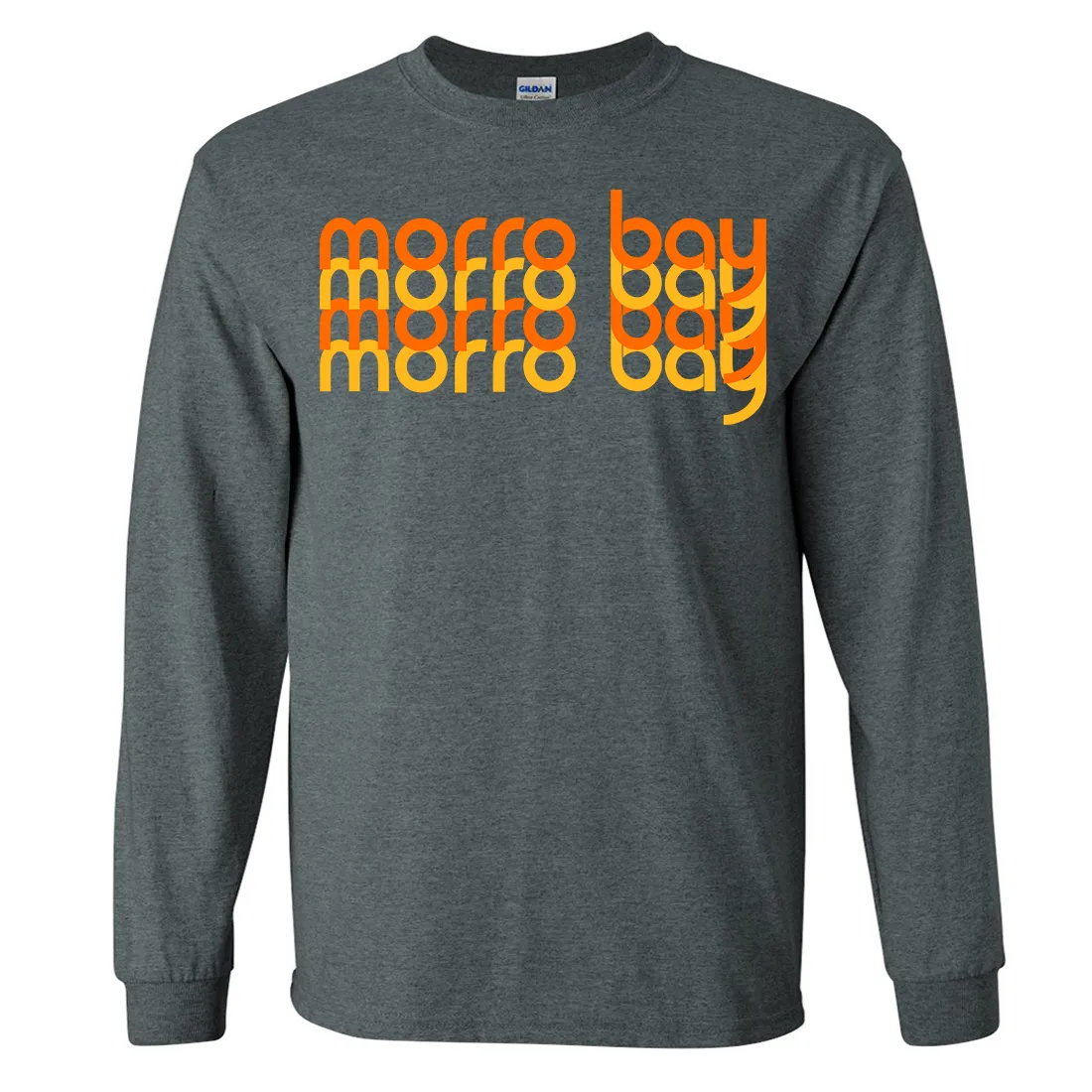 Morro Bay Sunset Stack Long Sleeve Shirt