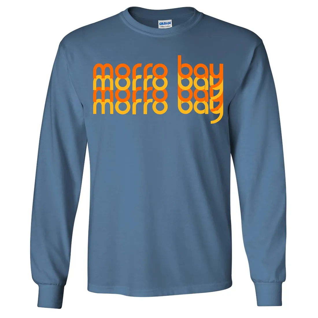 Morro Bay Sunset Stack Long Sleeve Shirt