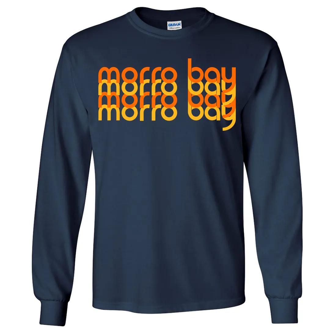 Morro Bay Sunset Stack Long Sleeve Shirt