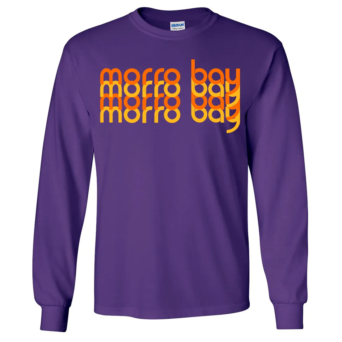 Morro Bay Sunset Stack Long Sleeve Shirt
