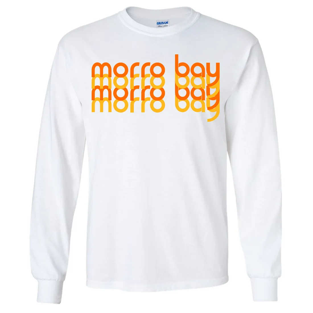 Morro Bay Sunset Stack Long Sleeve Shirt
