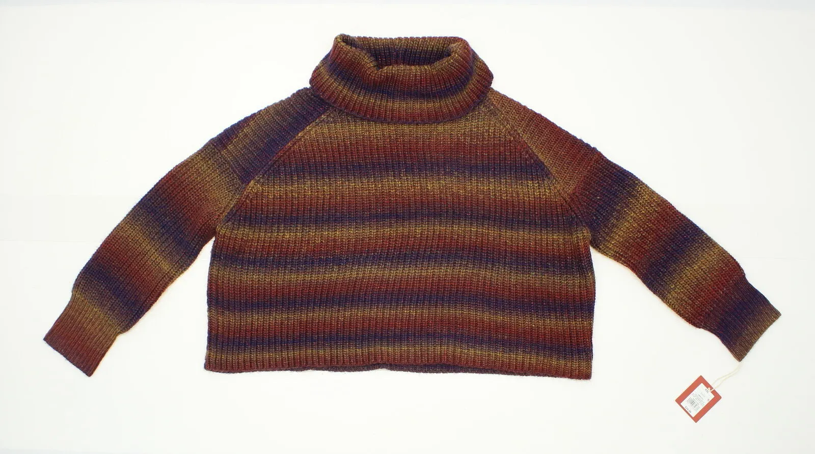 Mossimo Women's Spacedye Cropped Turtleneck Sweater Multi-Color XXL
