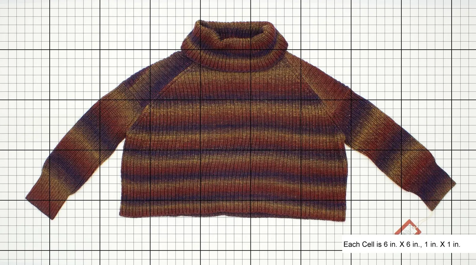 Mossimo Women's Spacedye Cropped Turtleneck Sweater Multi-Color XXL