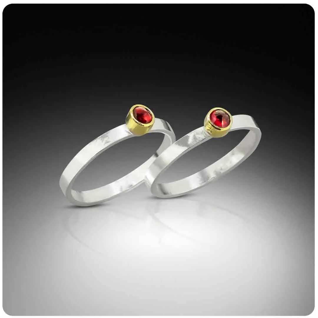 Mother Daughter Stacking Rings