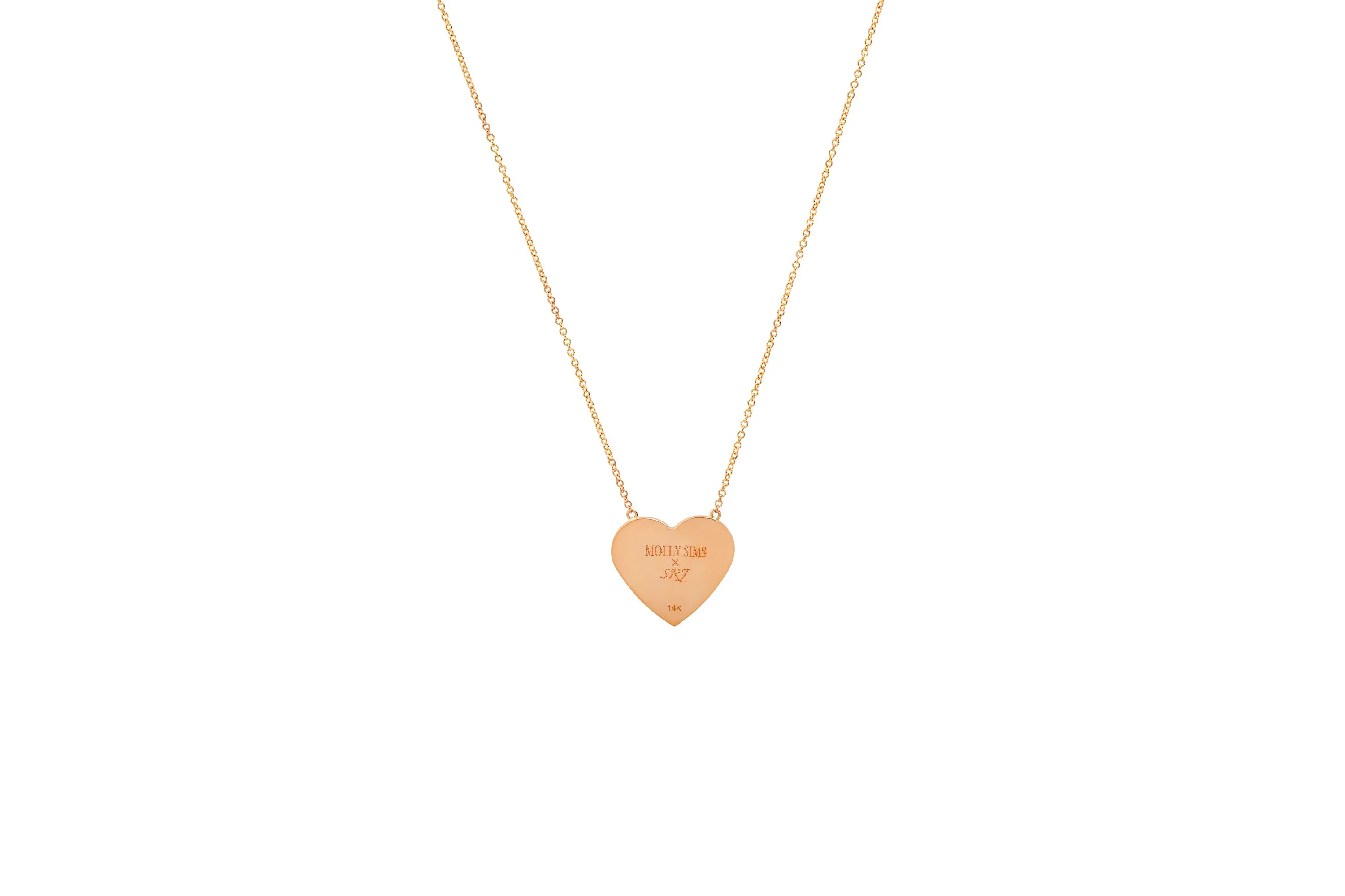 MS X SRJ Diamond Framed Heart Necklace