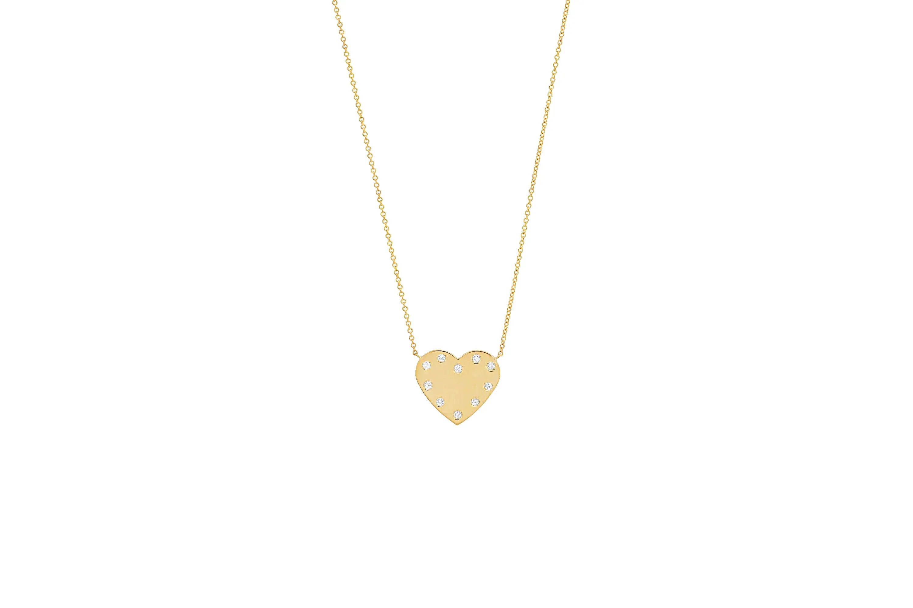 MS X SRJ Diamond Framed Heart Necklace