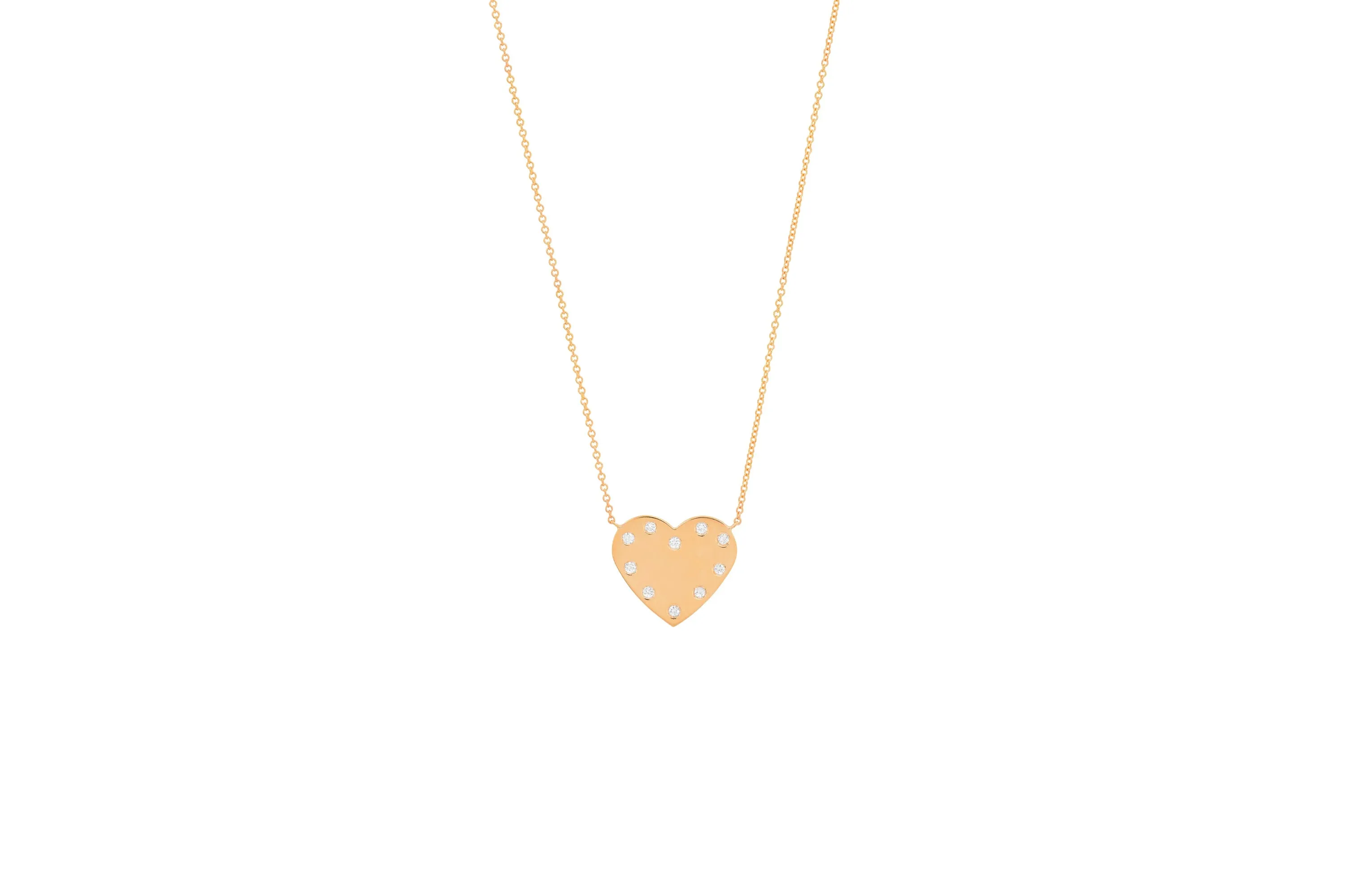 MS X SRJ Diamond Framed Heart Necklace