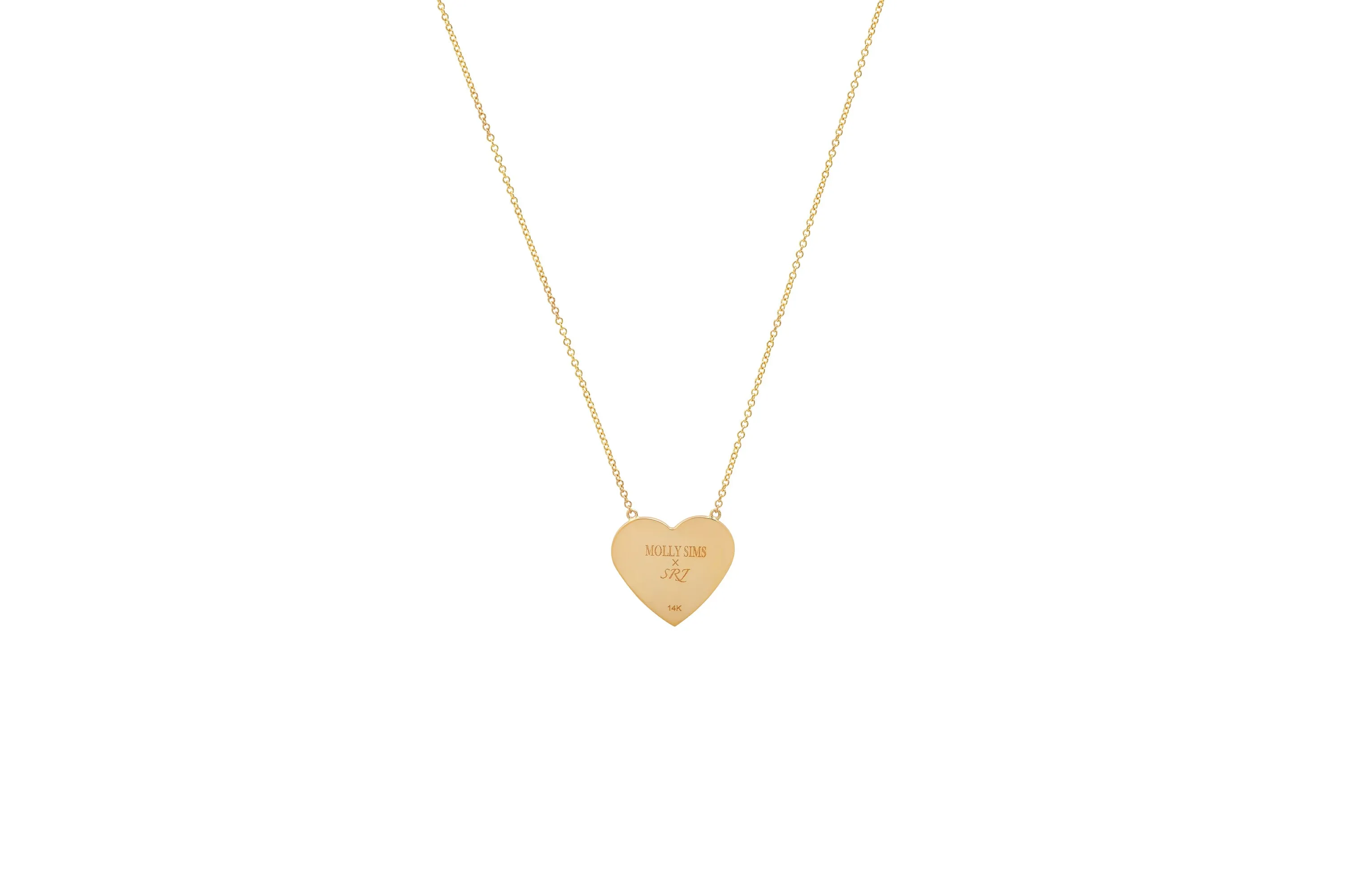 MS X SRJ Diamond Framed Heart Necklace