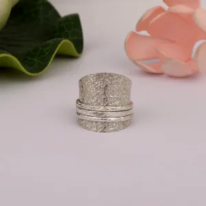 Multi Band Engraved Meditation Spinner Ring