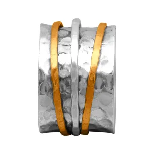 Multi Banded Meditation Spinner Ring