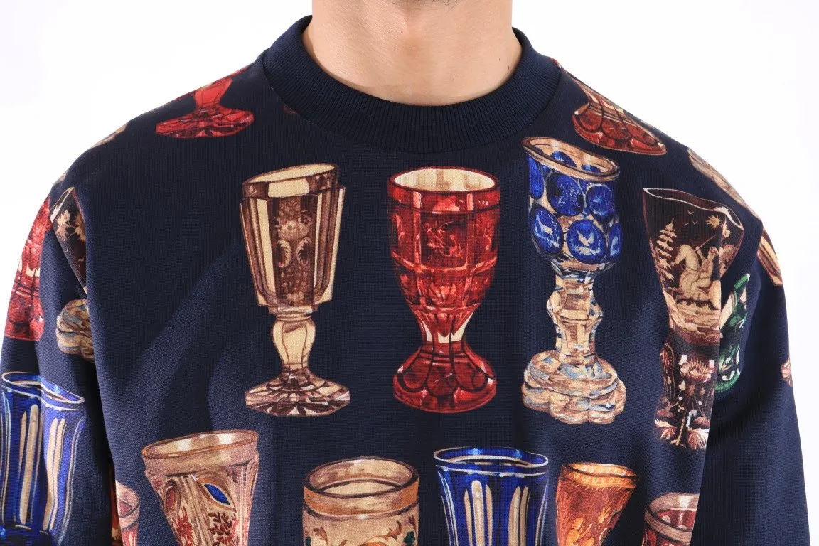 Multicolor Cotton Pullover Sweater