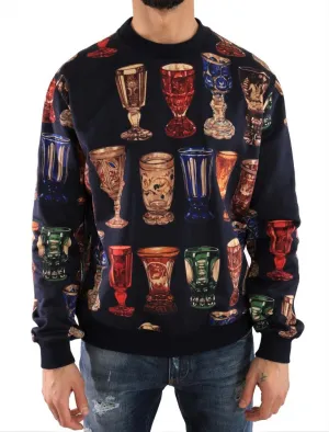 Multicolor Cotton Pullover Sweater