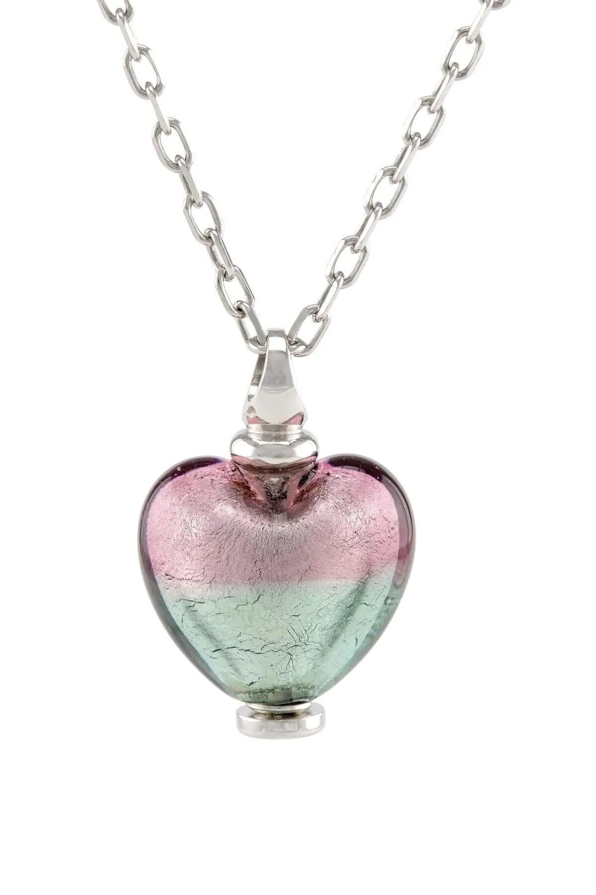 Murano Glass Heart Urn - 'Enchanted Bliss'