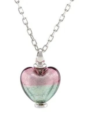 Murano Glass Heart Urn - 'Enchanted Bliss'
