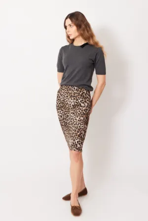 N°21 Printed Slip Skirt