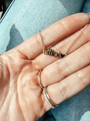 Name Heart Necklace