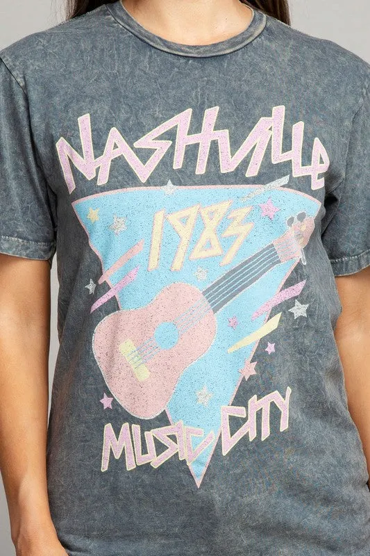 NASHVILLE MUSIC CITY GRAPHIC TEE