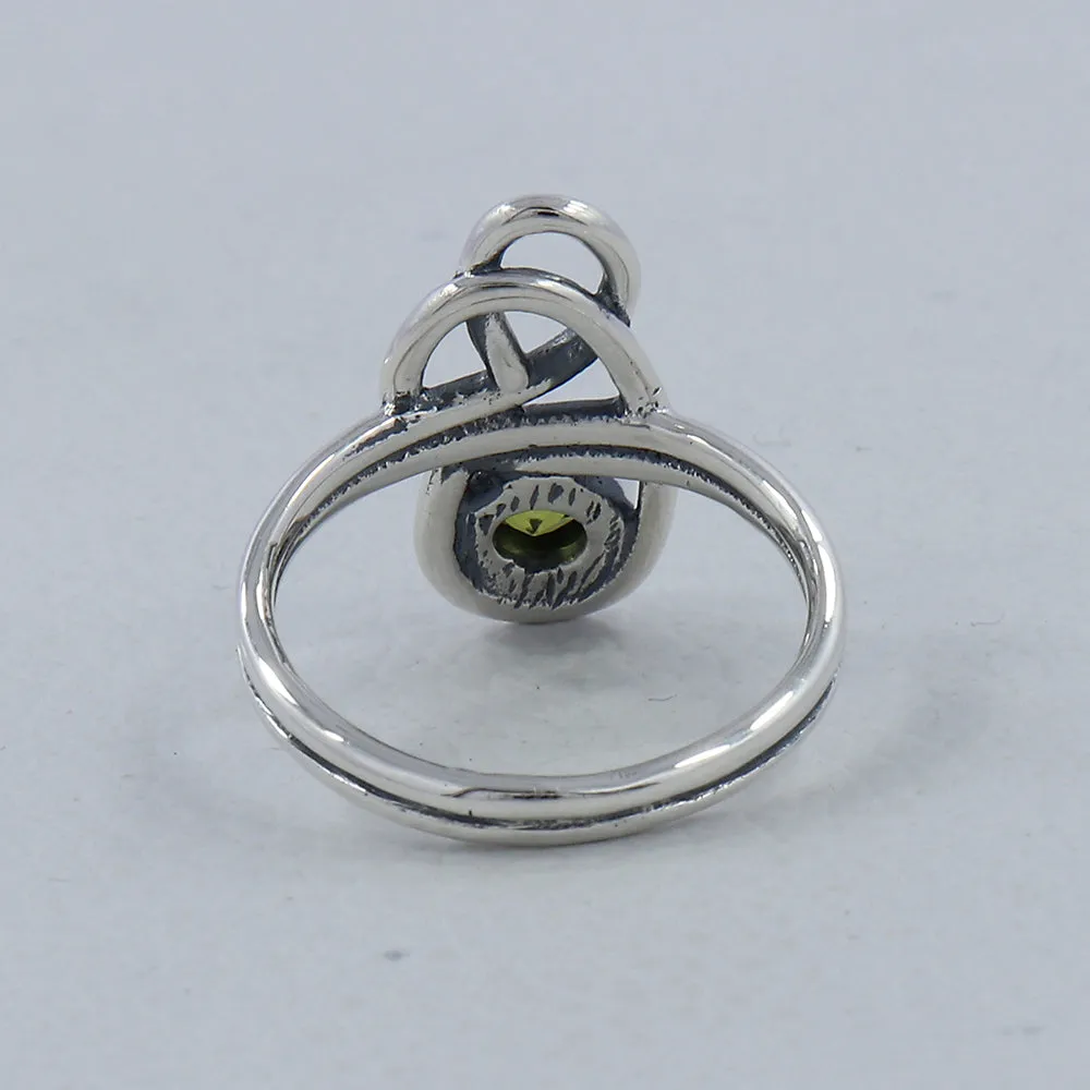 Natural Garnet Gemstone Silver Rings