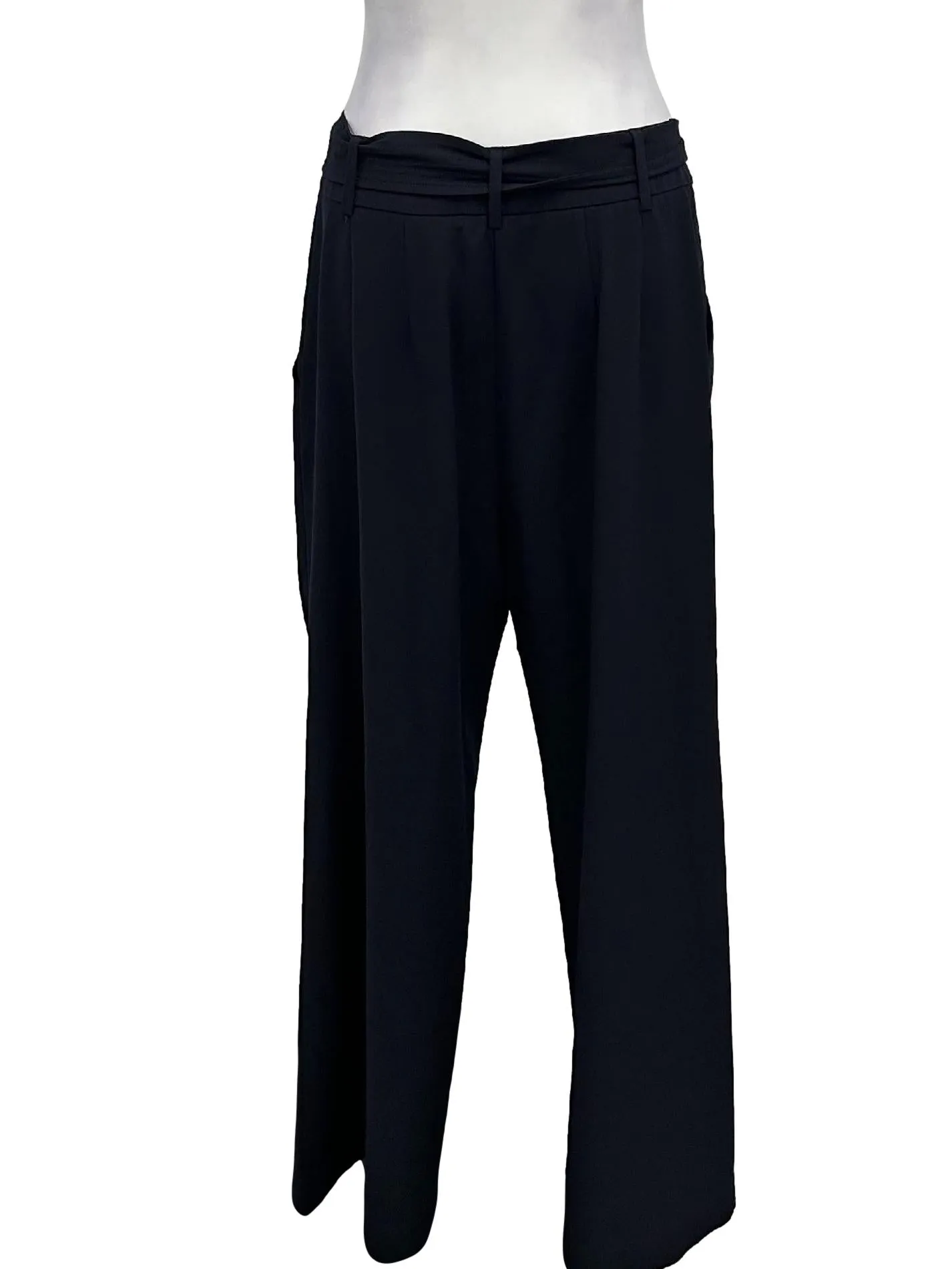 Navy Belted Tapered Pants OSN