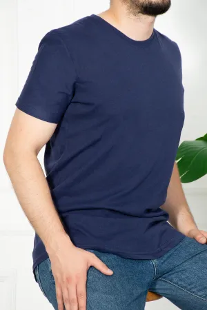 Navy Blue Men's Slim Fit Tshirt